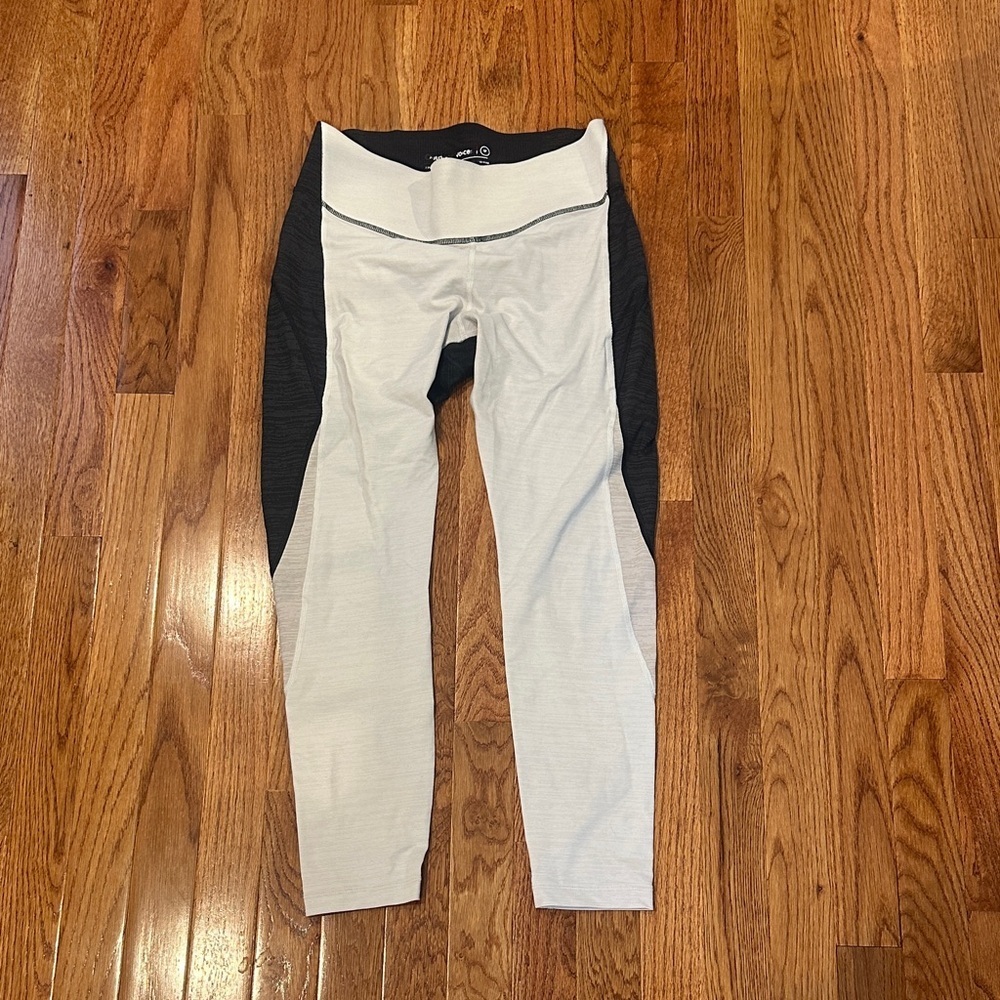 Outdoor Voices Black and Cream Leggings